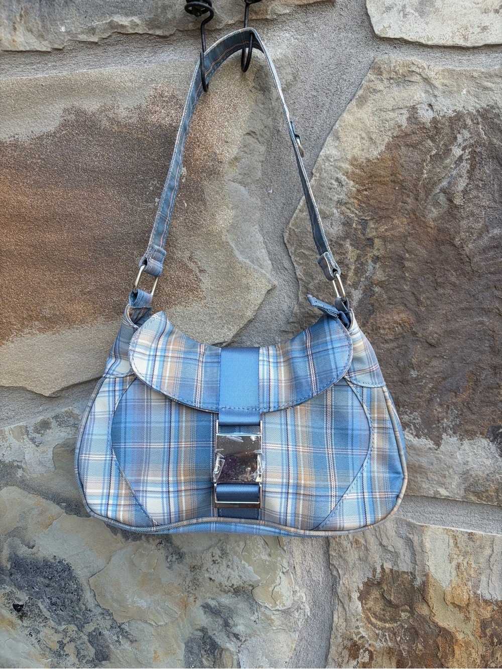 Vintage Y2K 90s So Plaid Shoulder Bag Purse NWOT Preppy